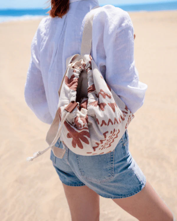 Handmade Beach Towel Bag