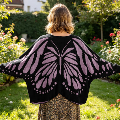 Noras Threads- Handmade Butterfly Cardigan