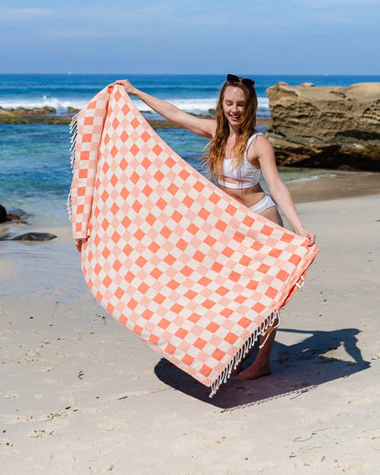 Handmade Beach Towel Bag