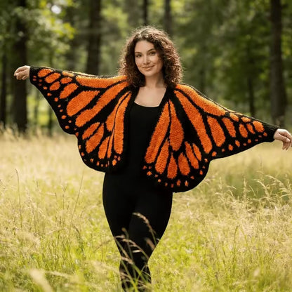 Noras Threads- Handmade Butterfly Cardigan