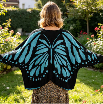 Noras Threads- Handmade Butterfly Cardigan