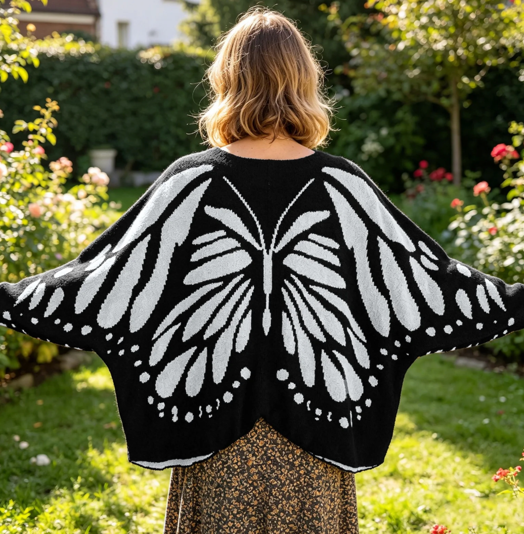 Noras Threads- Handmade Butterfly Cardigan