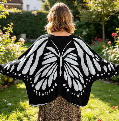 Noras Threads- Handmade Butterfly Cardigan