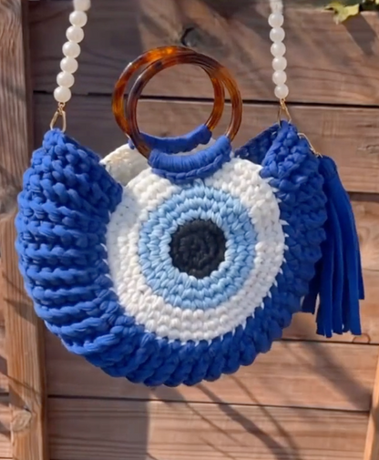 Noras Threads- Handmade Evil Eye Purse