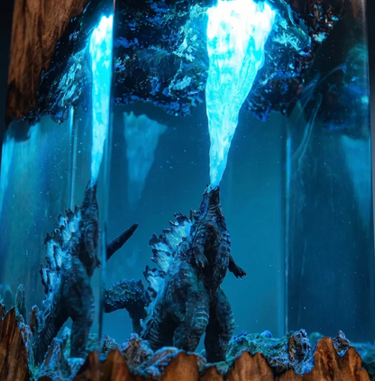 Handmade Godzilla Lamp