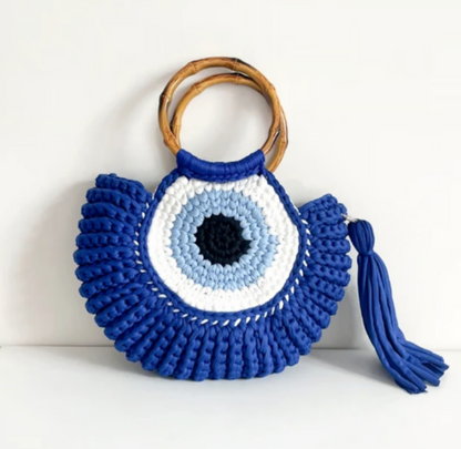 Noras Threads- Handmade Evil Eye Purse