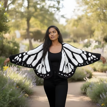 Noras Threads- Handmade Butterfly Cardigan