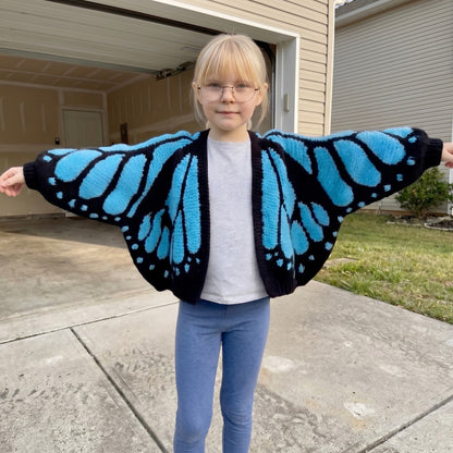 Noras Threads- Handmade Butterfly Cardigan